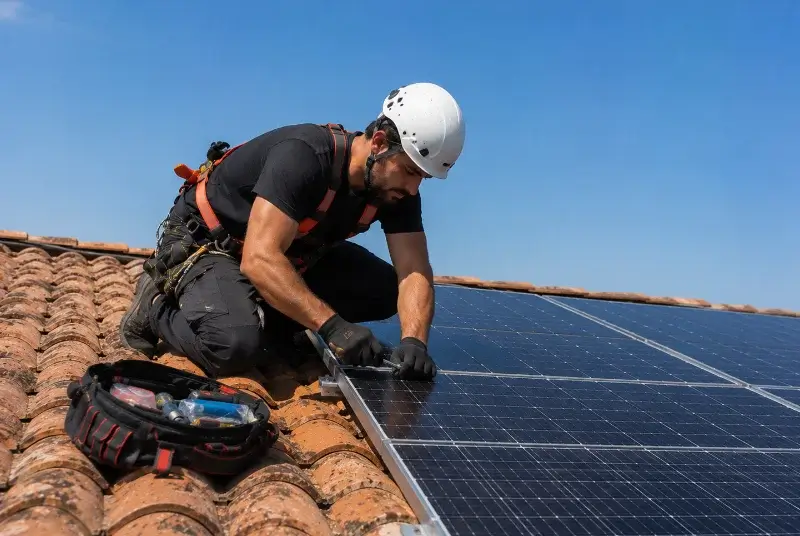 Maintenance et monitoring de panneaux solaires à Agnos